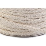 Cotton wick, cord, diameter 4 mm, 1 meter